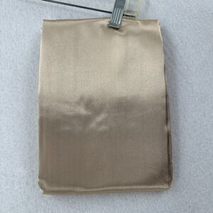 Light Filtering Smooth Satin Rod Pocket Curtain Panel Champagne Gold 40" X 84"‎